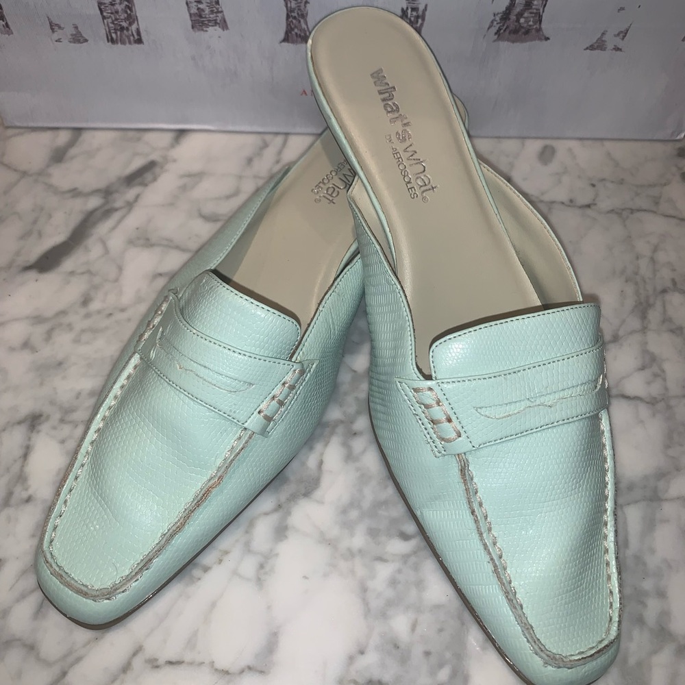 Aerosoles Loafer Slide with Kitten Heel